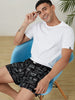 CK Men’s Cotton Boxer Shorts – Premium Breathable Fabric, Relaxed Fit, Printed Black, Above Knee Casual Wear