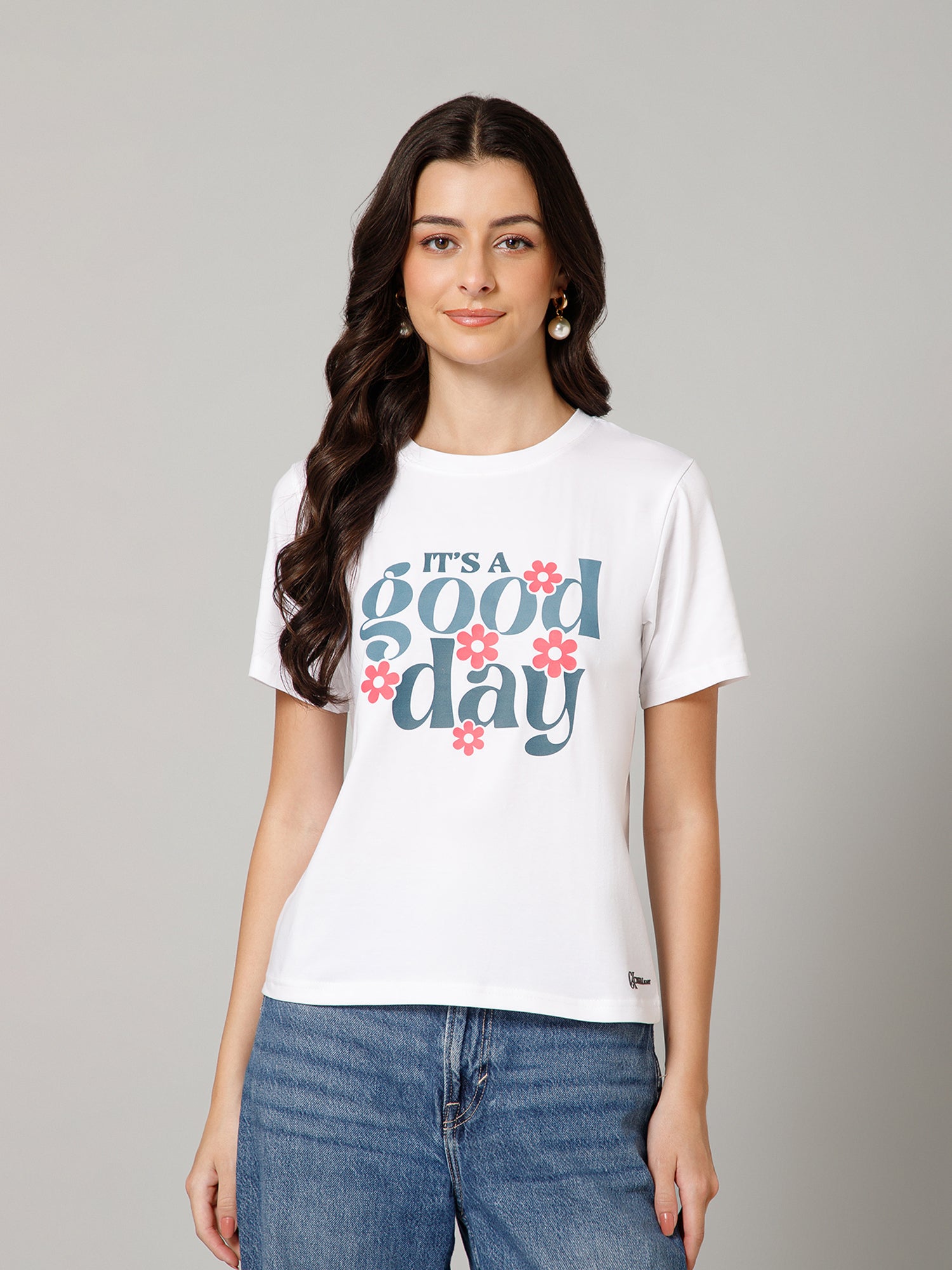 Women’s Premium “It’s a Good Day” Graphic White T-Shirt