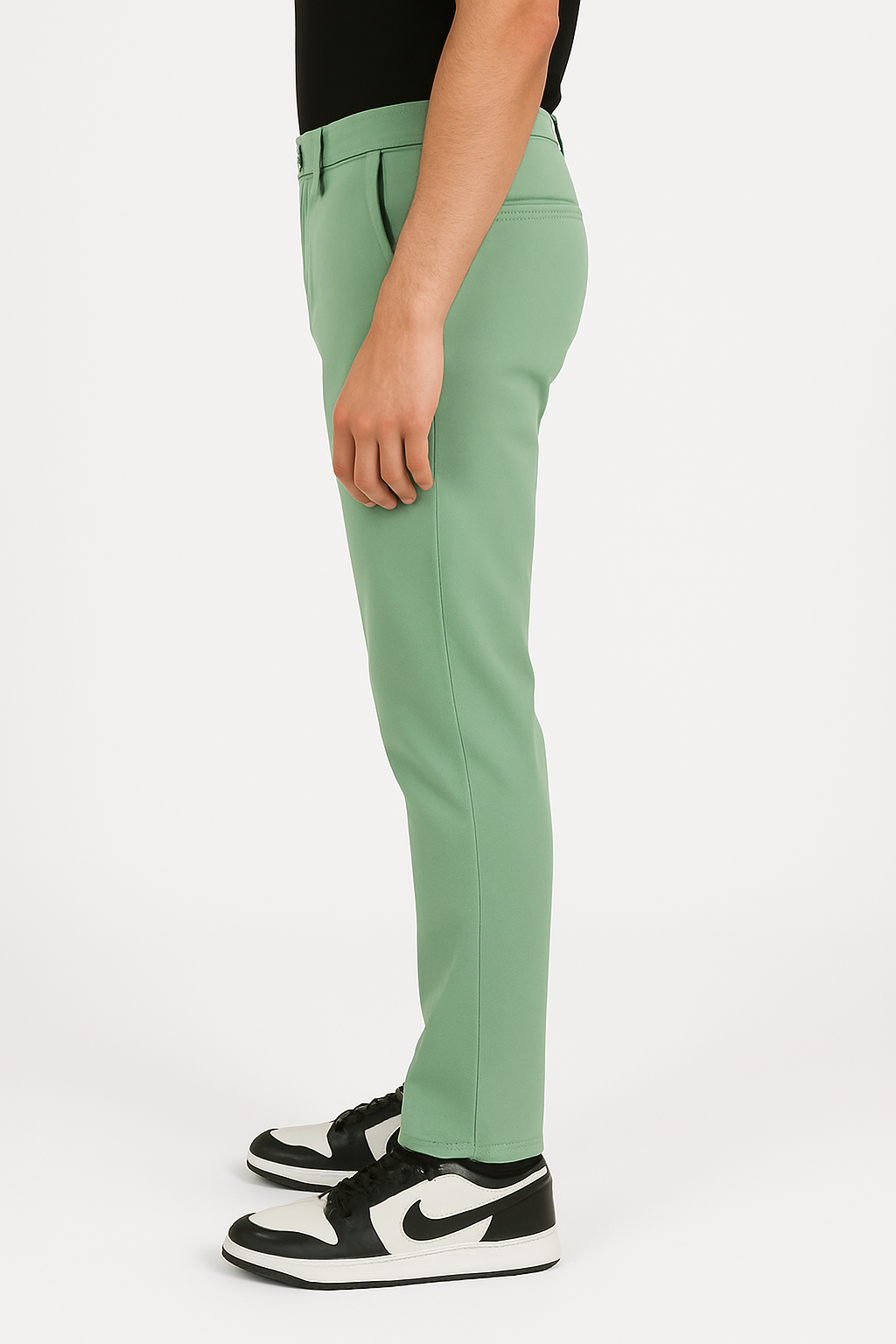 Cristal Kart Men’s Light Green Slim Fit Trousers