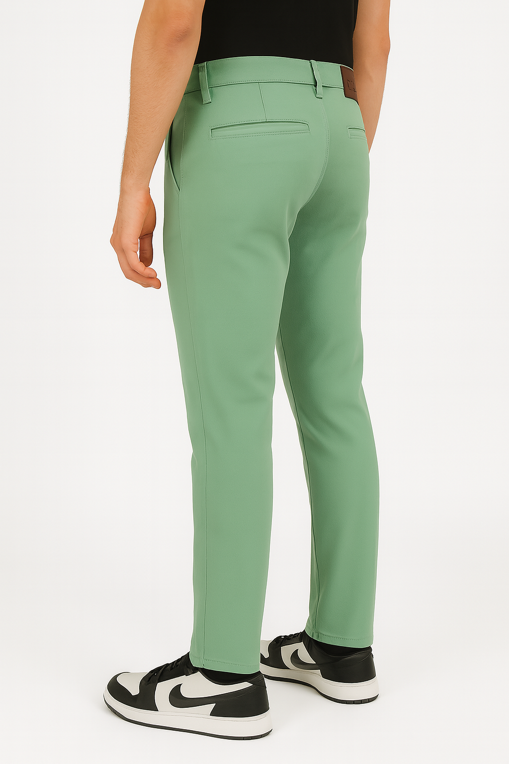 Cristal Kart Men’s Light Green Slim Fit Trousers