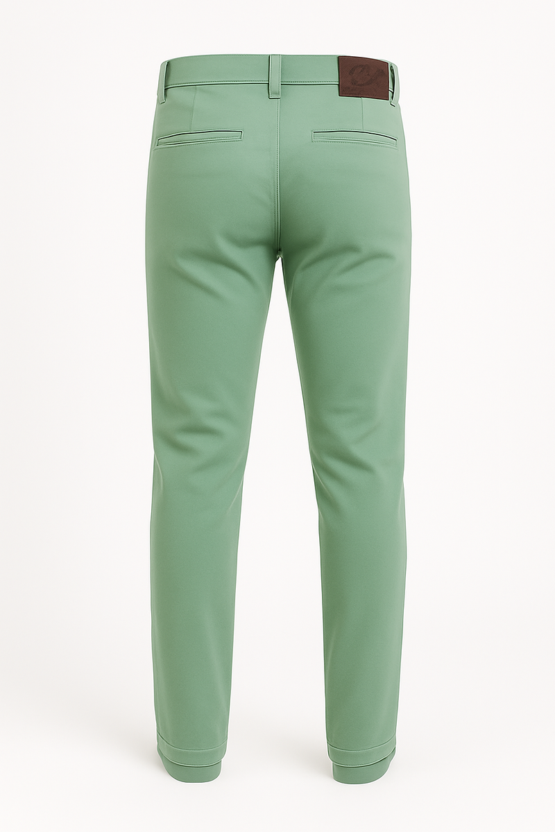 Cristal Kart Men’s Light Green Slim Fit Trousers