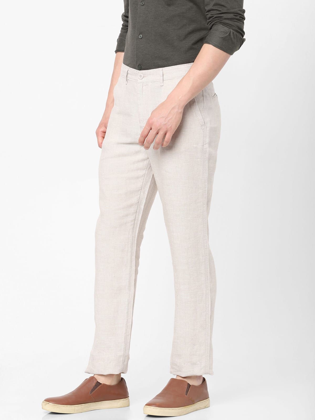 CK light color men trouser