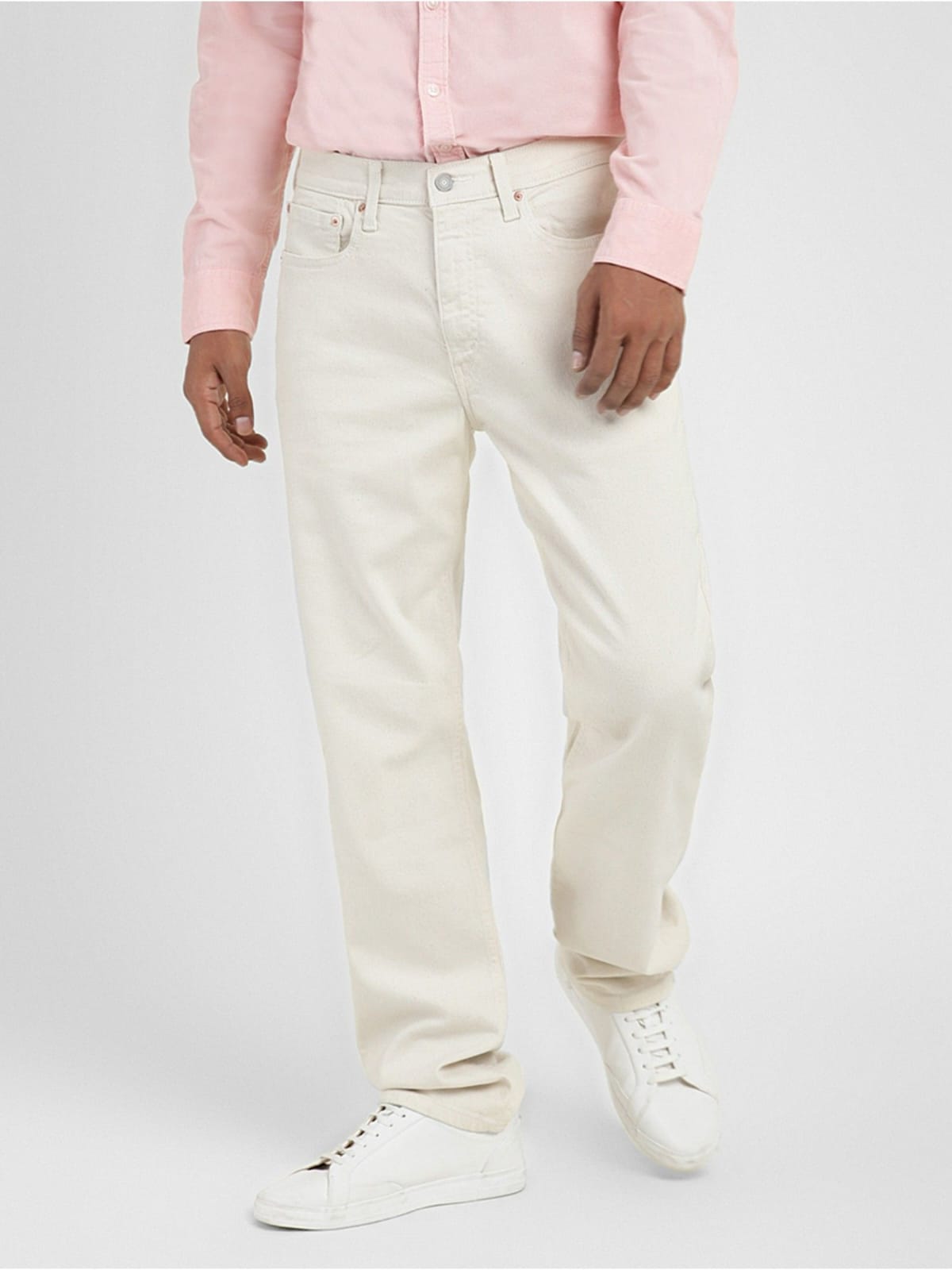 CK off white cotton trouser for men