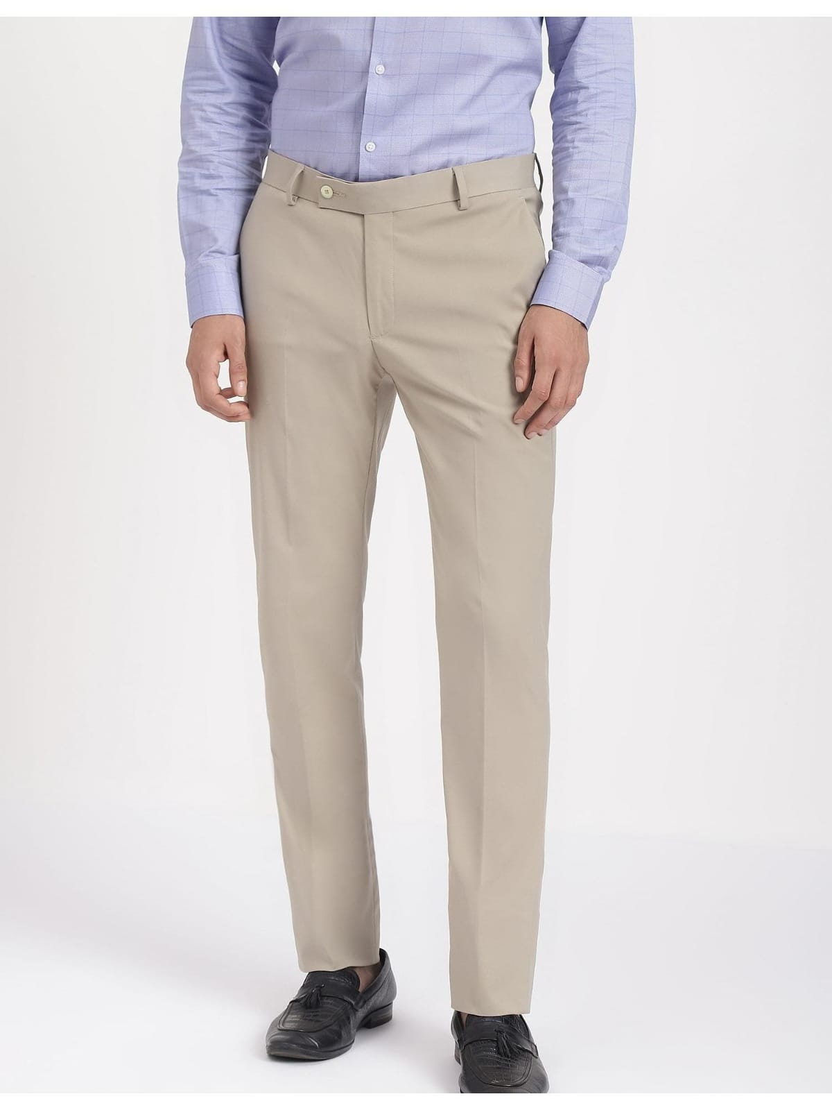 CK Men’s Beige Cotton Trousers – Stylish Slim Fit Casual Wear