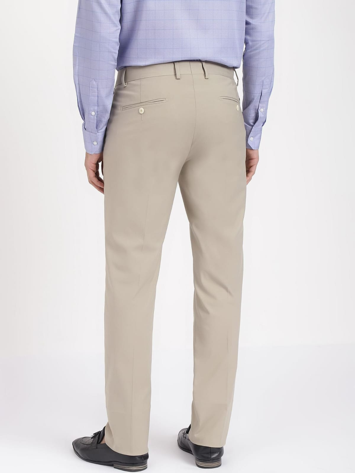 CK Men’s Beige Cotton Trousers – Stylish Slim Fit Casual Wear