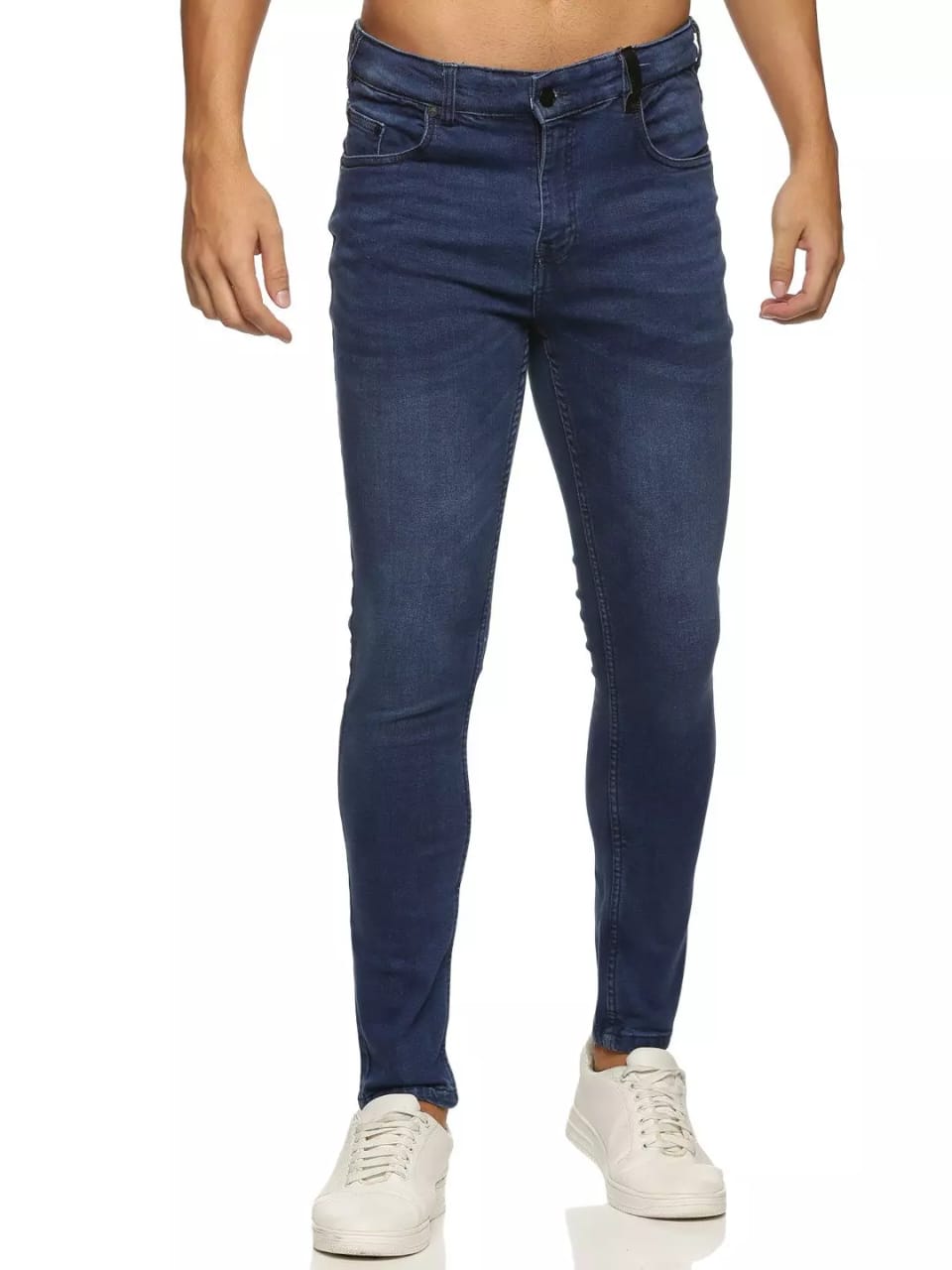 CK dark blue cotton denim fabric men jeans