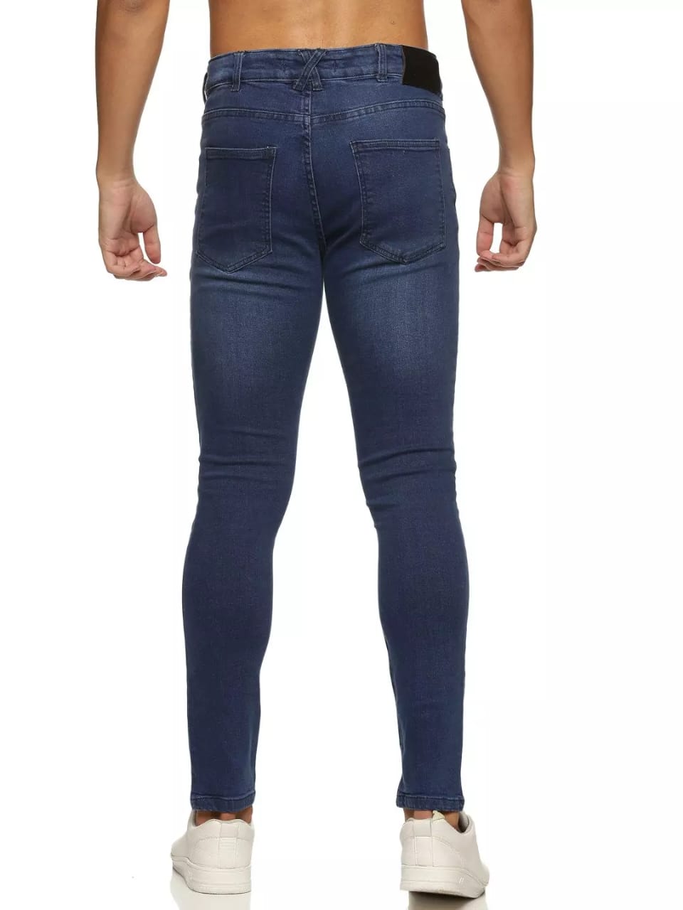 CK dark blue cotton denim fabric men jeans