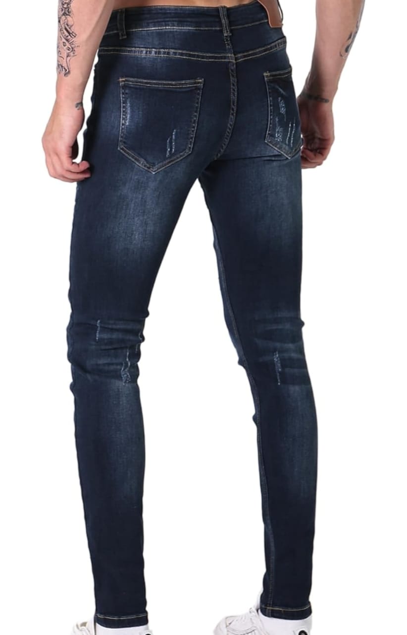 CK best dark blue color men damage jeans