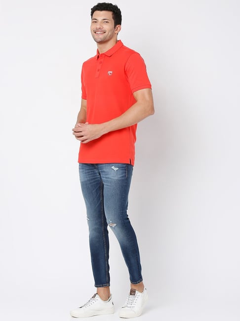 CK best blue color men damage jeans