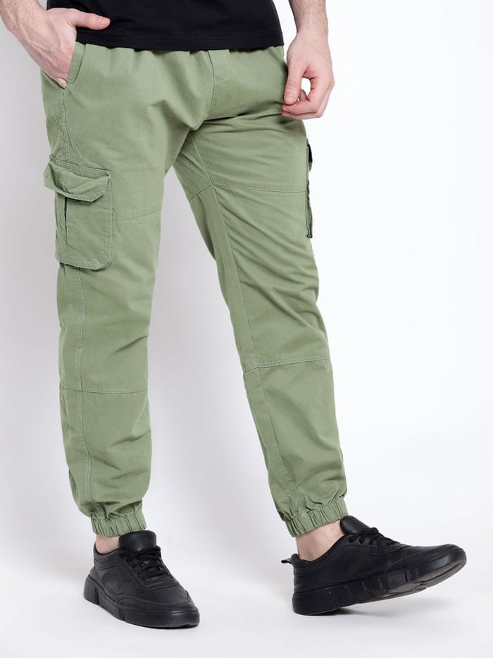 CK olive green men cotton cargo