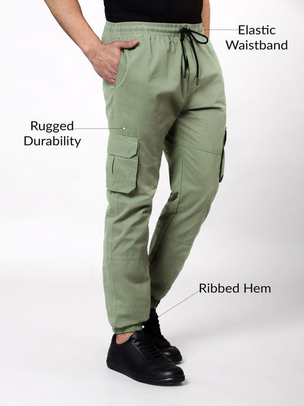 CK olive green men cotton cargo