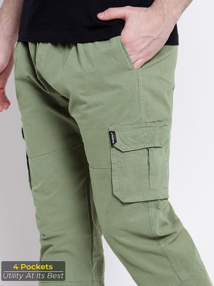 CK olive green men cotton cargo