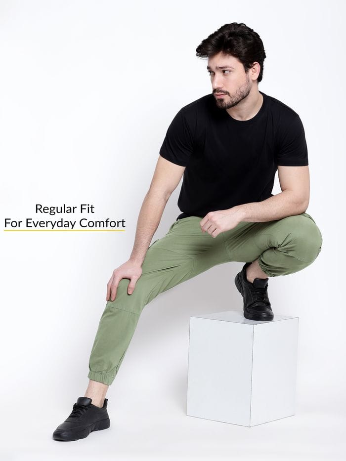 CK olive green men cotton cargo