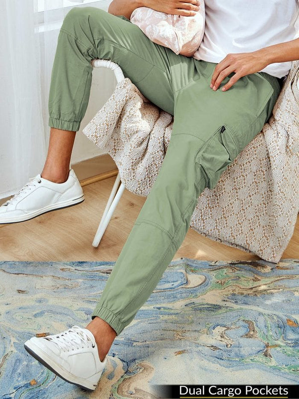 CK olive green men cotton cargo